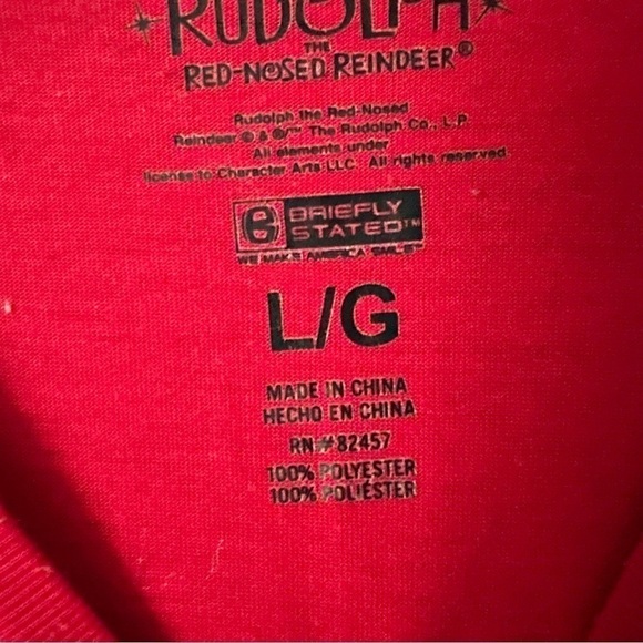 Rudolph Long Sleeve Pajama Tshirt - Picture 6 of 8